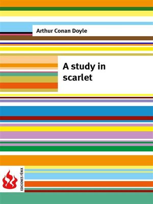 cover image of A study in scarlet (low cost). Limited edition